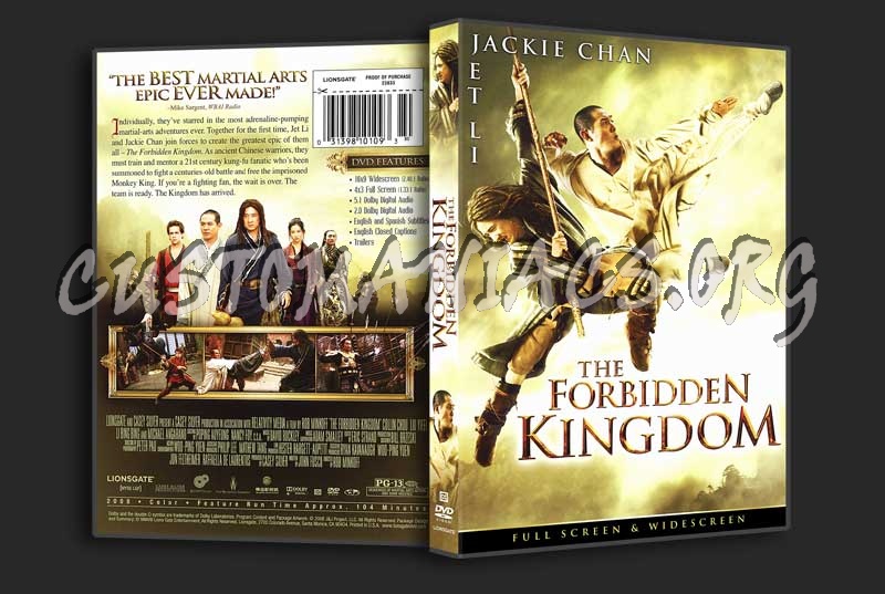 Forbidden Kingdom, The dvd cover