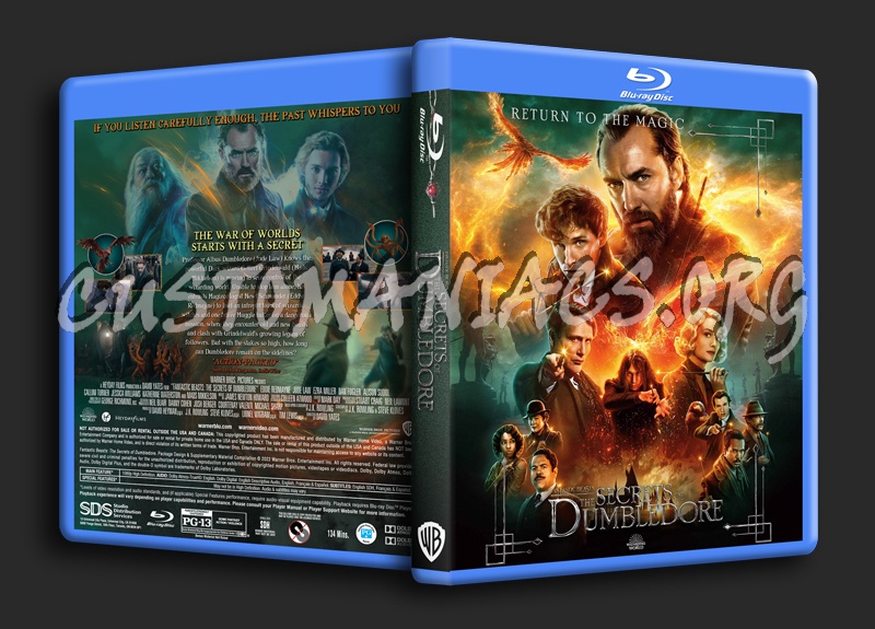 Fantastic Beasts: The Secrets of Dumbledore dvd cover