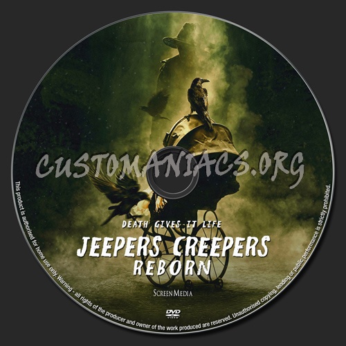 Jeepers Creepers Reborn dvd label