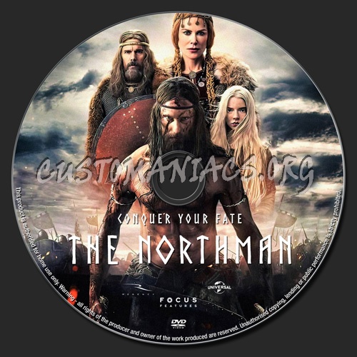 The Northman dvd label