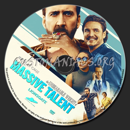 The Unbearable Weight Of Massive Talent dvd label