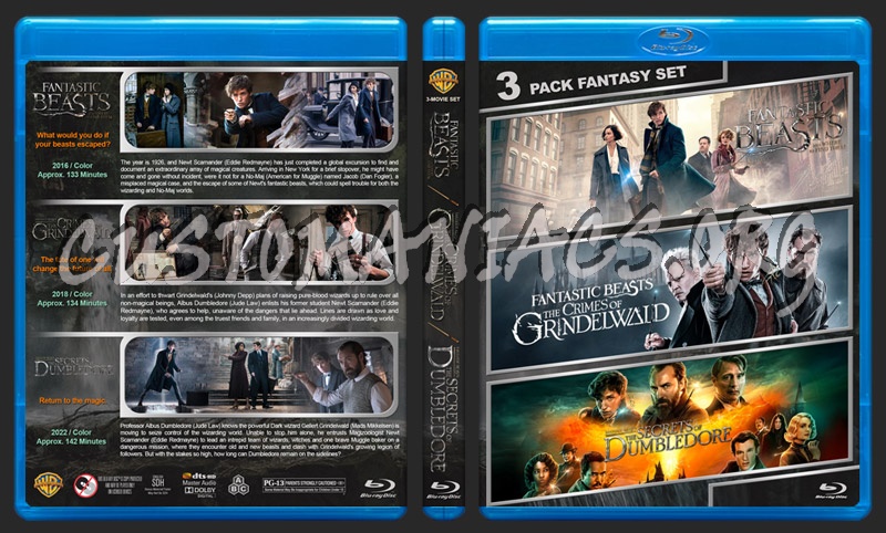 Fantastic Beasts Triple Feature blu-ray cover