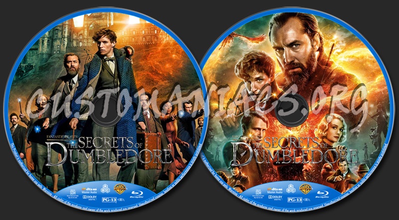 Fantastic Beasts: The Secrets of Dumbledore blu-ray label