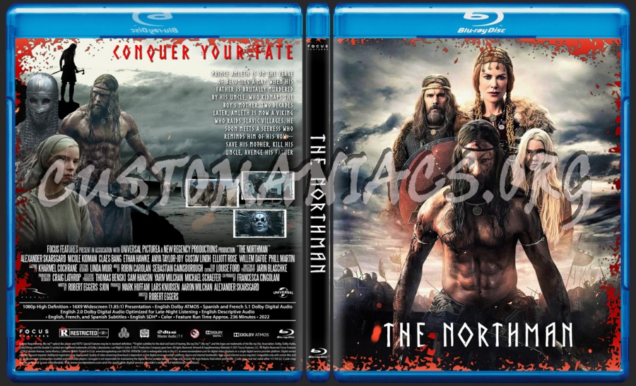 The Northman blu-ray cover