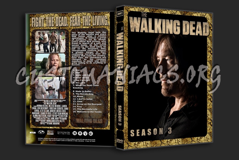 The Walking Dead Season 3 dvd cover