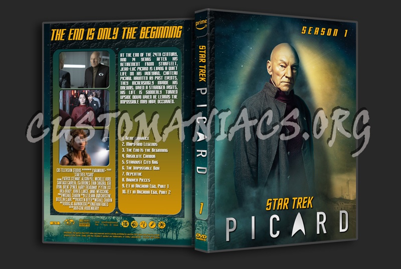 Star Trek Picard Season 1 dvd cover