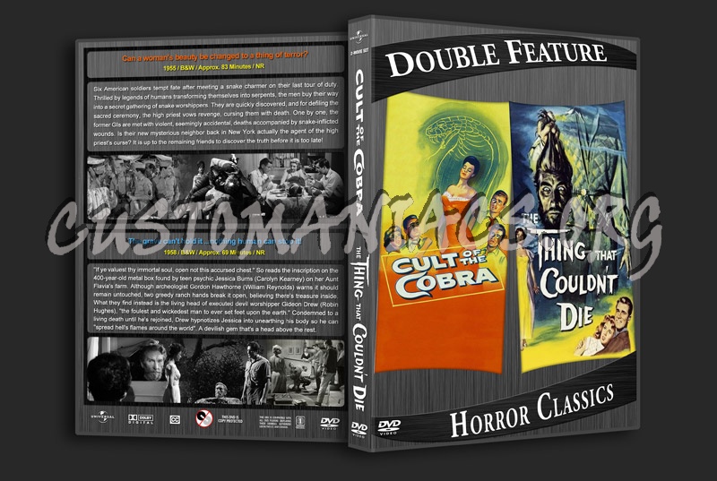 Horror Classics Double Feature dvd cover