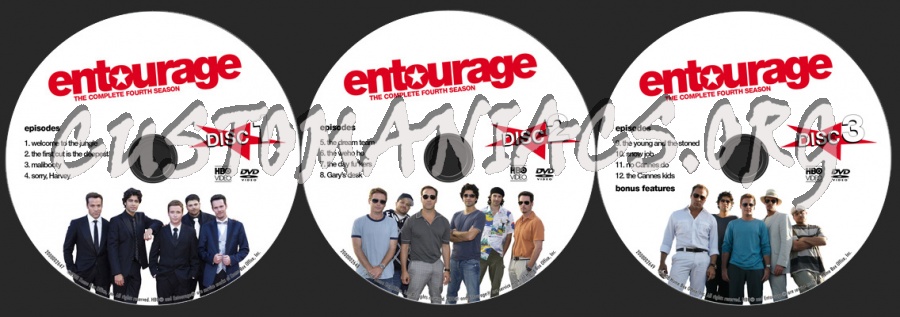 Entourage: Season 4 dvd label