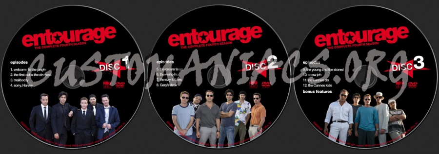 Entourage: Season 4 dvd label