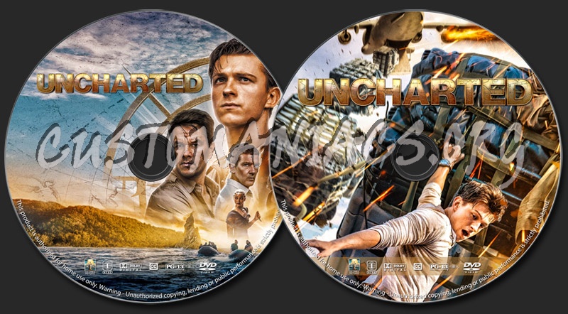 Uncharted dvd label