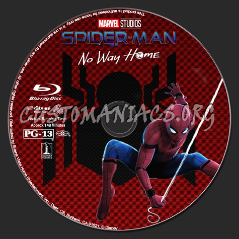 Spider-man: No Way Home blu-ray label