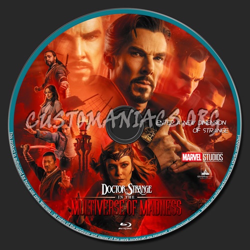 Doctor Strange In The Multiverse Of Madness blu-ray label