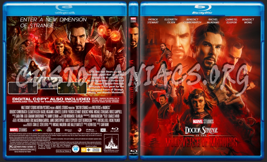 Doctor Strange In The Multiverse Of Madness blu-ray cover