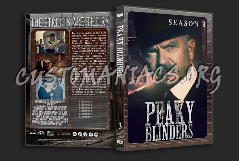 Peaky Blinders Season 3 dvd cover