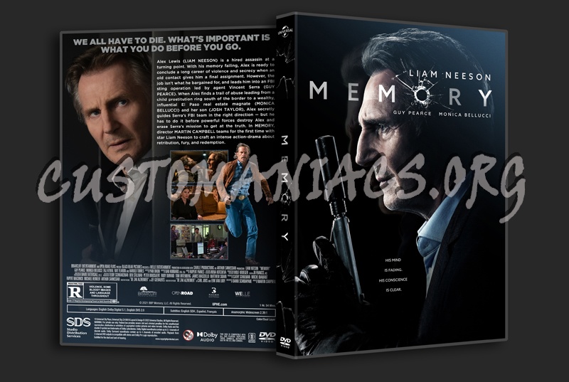 Memory (2022) dvd cover