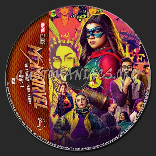 Ms Marvel Season 1 dvd label