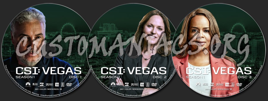 CSI: Vegas - Season 1 dvd label