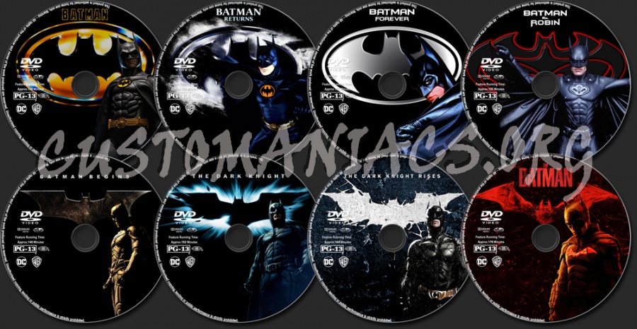 Batman / The Dark Knight Collection dvd label