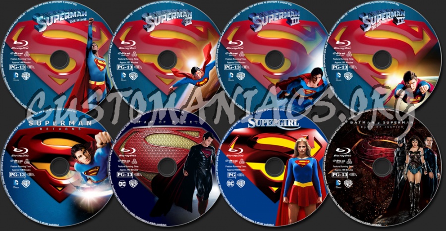 DC Comics Collection blu-ray label