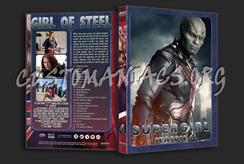 Supergirl all seasons dvd cover