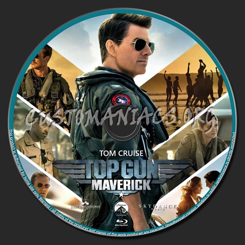 Top Gun Maverick blu-ray label