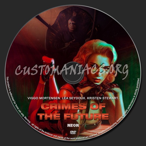Crimes Of The Future dvd label