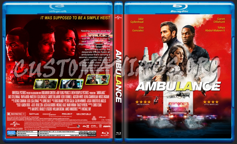 Ambulance blu-ray cover