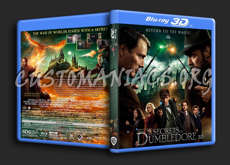 Fantastic Beasts: The Secrets of Dumbledore 3D dvd cover