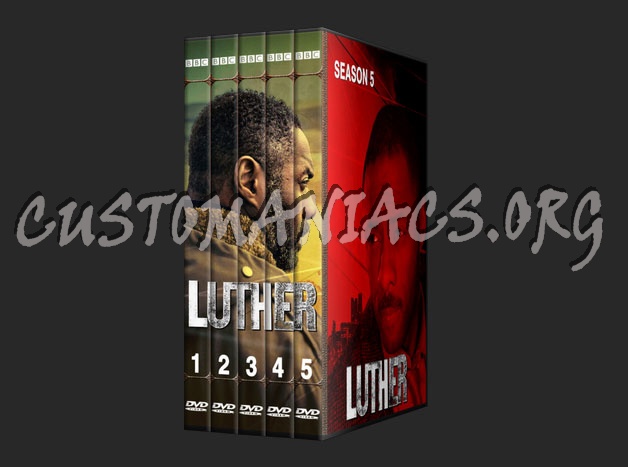 Luther 1-5 complete with Spine dvd cover