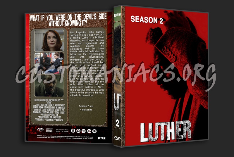 Luther 1-5 complete with Spine dvd cover