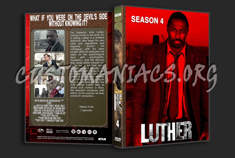 Luther 1-5 complete with Spine dvd cover