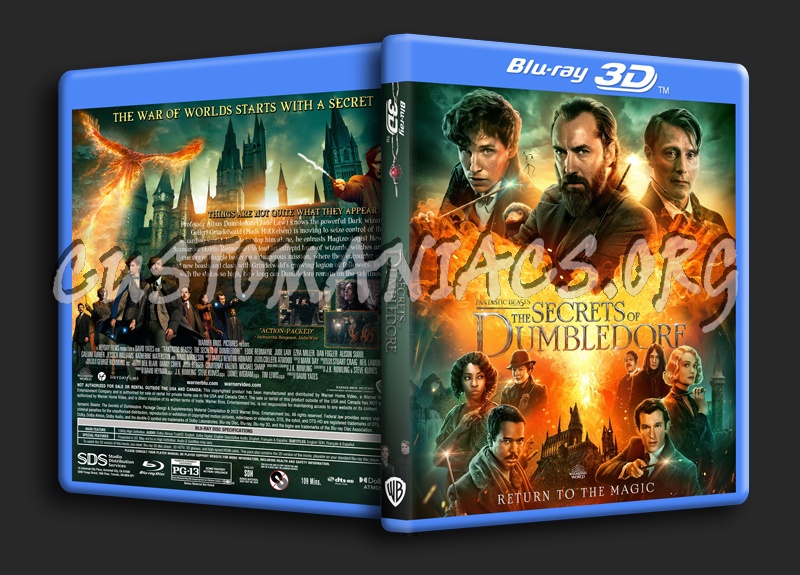 Fantastic Beasts: The Secrets of Dumbledore 3D dvd cover