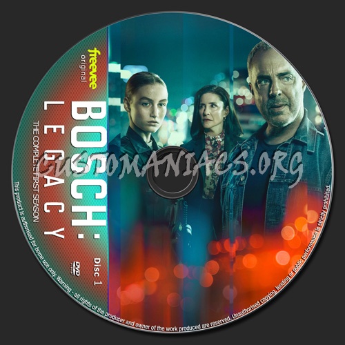 Bosch Legacy Season 1 dvd label