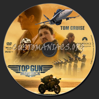 Top Gun: Maverick dvd label