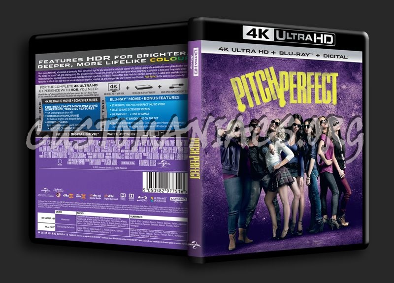 Pitch Perfect 4K blu-ray cover