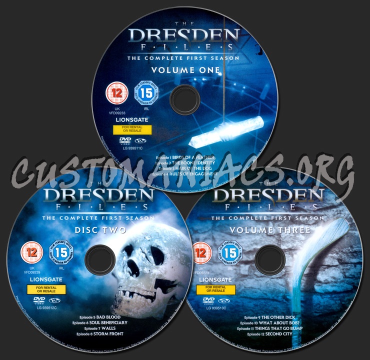The Dresden Files Season 1 dvd label