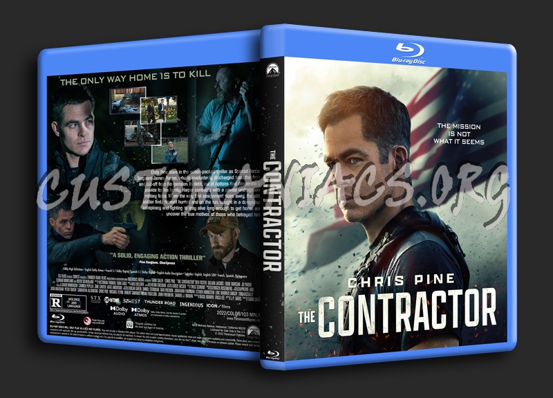 The Contractor (2022) dvd cover