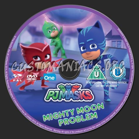 PJMasks Mighty Moon Problem dvd label