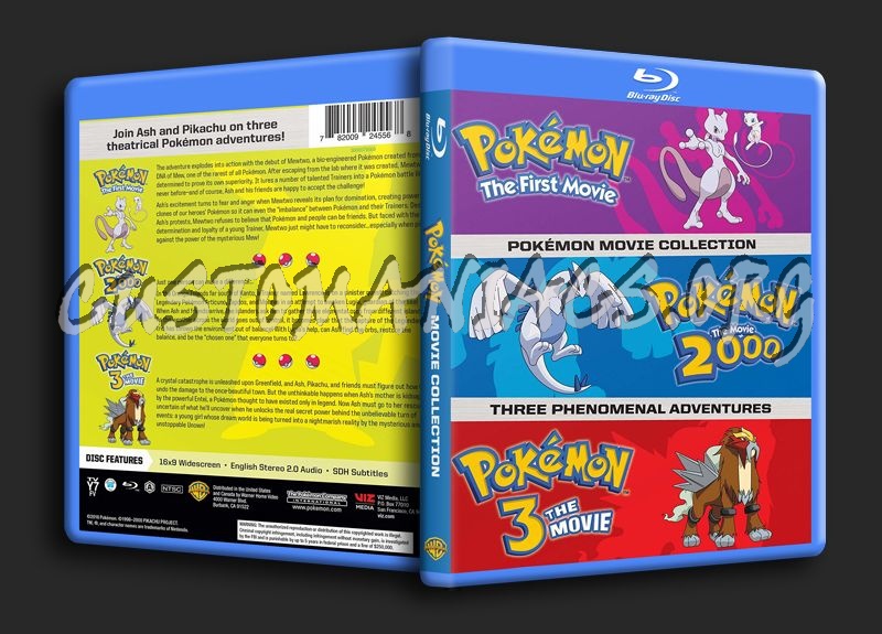Pokemon Movie Collection blu-ray cover