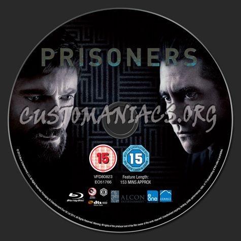 Prisoners blu-ray label