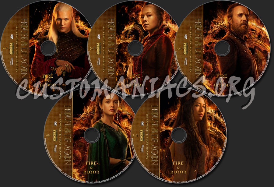 House Of The Dragon Season 1 dvd label