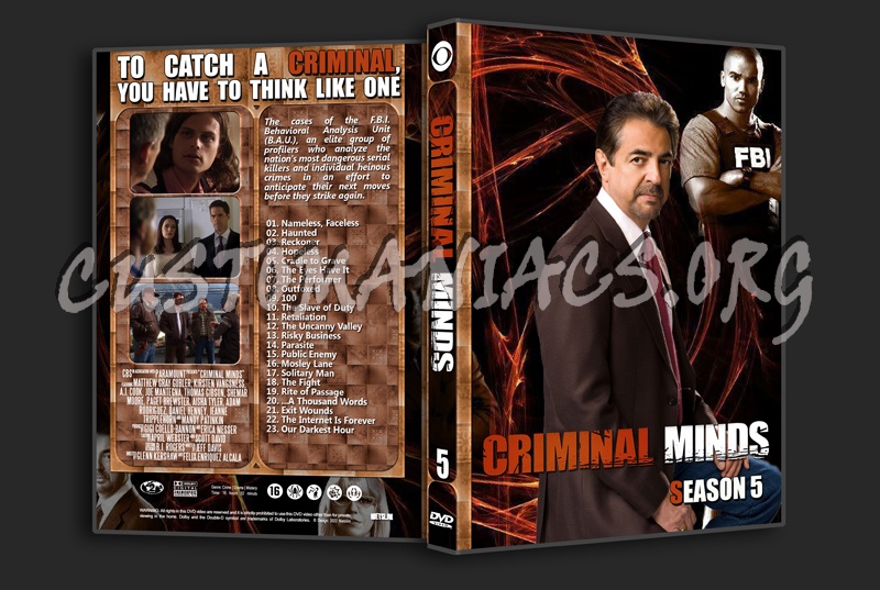 Criminal Minds season 5 dvd cover