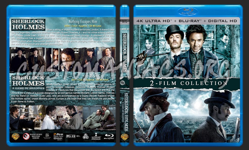 Sherlock Holmes Double Feature (4K) blu-ray cover