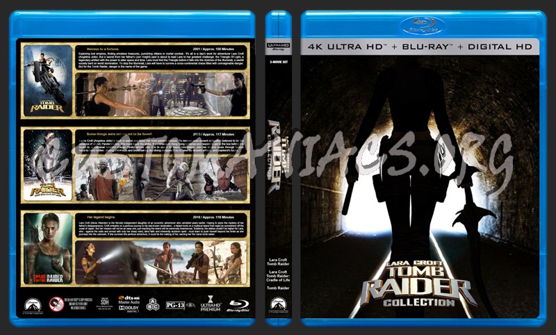 Tomb Raider Collection (4K) blu-ray cover