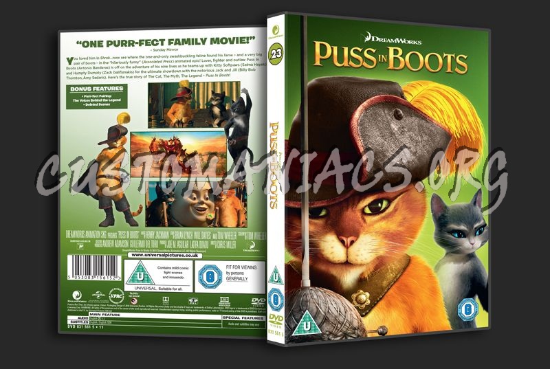 Puss in Boots dvd cover