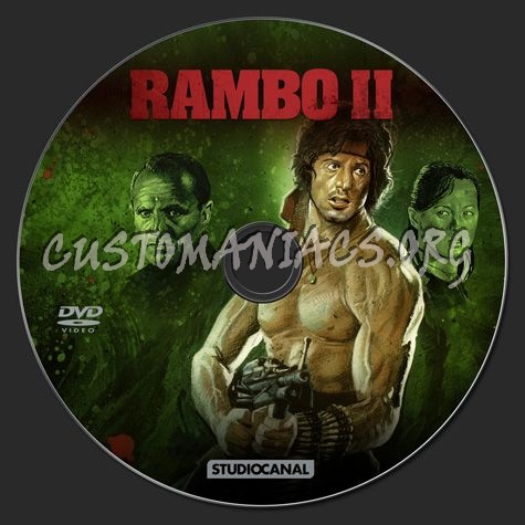 Rambo 2 dvd label