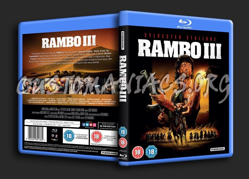 Rambo 3 blu-ray cover