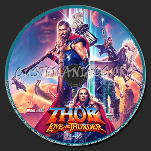 Thor Love And Thunder blu-ray label