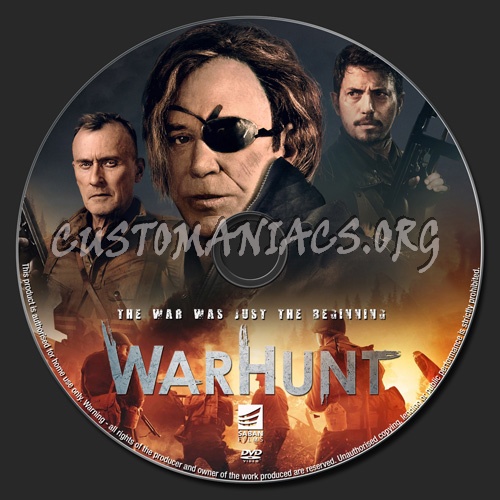 Warhunt dvd label