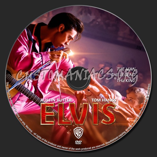 Elvis dvd label